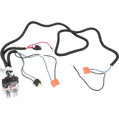 Koplamp Relais Kabelboom Kit 2 stuks Lichtpoorten Koplamp Booster Donker Licht Verlichter 12V 40A 55W black