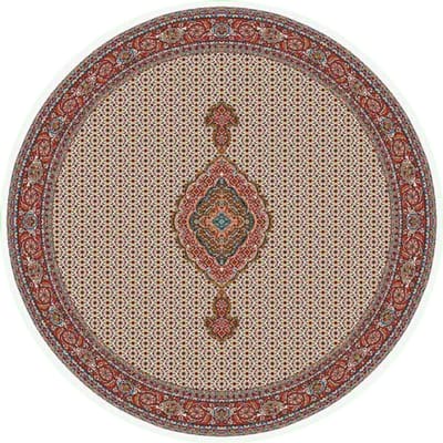 SusaStyle - OUTLET - Perzisch Vloerkleed – Riz Mahi Cream – Rond – Tapijt 150 cm