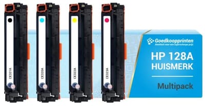 Huismerk HP 128A toner cartridge Multipack