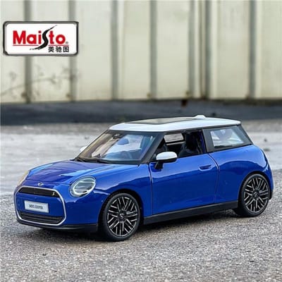 Maist 1:24 Mini Cooper Se Lichtmetalen Mini Auto Model Diecast Metaal Klassieke Retro Auto Voertuig Model Simulatie Verzameling Kinder Speelgoed Cadeau gray