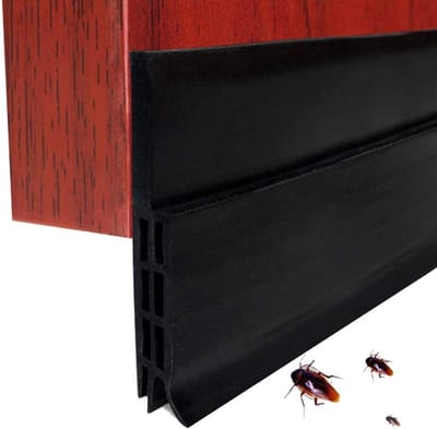 Allecto Premium - Zelfklevende Deurafdichting Tochtstopper - Insecten - Vervangingsafdichting - Weerbestendig - Geluidsafdichting - Siliconen Deurstopper - 100 x 5 cm