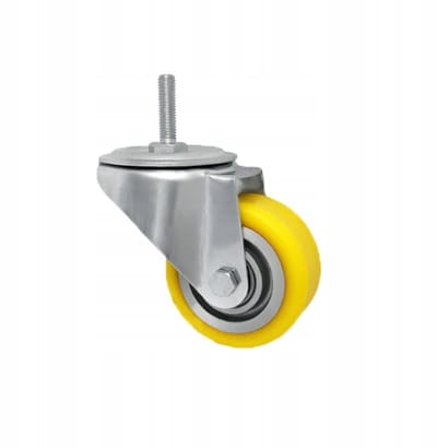 Aluminium-Polyurethaan Wiel met Pen Ø80mm - 100kg Draagvermogen