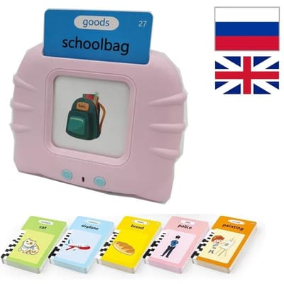 Pratende Flashcards Vroeg Educatief Baby Jongens Meisjes Kleuterschool Leren Lezen Machine Interactief Cadeau Arabisch Russisch Italiaans