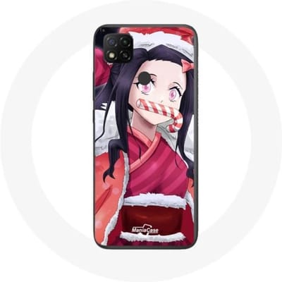 Coque pour Xiaomi Redmi 9C Anime Demon Slayer Kamado Nezuko Le jour de Noël 2023