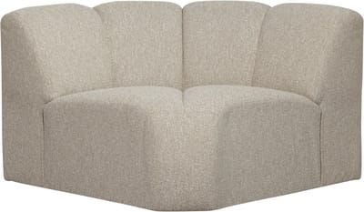 WOOOD Mojo Bank Hoekelement - Bouclé - Beige Melange - 75x68x77