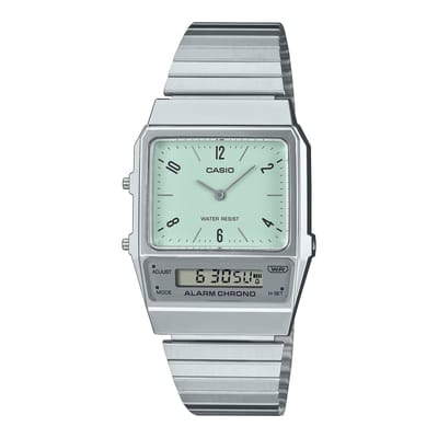 Casio Casio Collection Vintage AQ-800E-3AEF Horloge - Staal - Zilverkleurig - Ø 35 mm