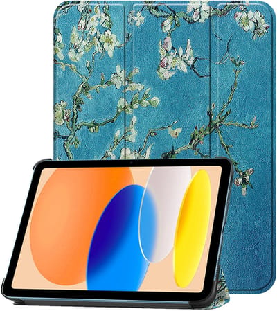 Hoesje - Geschikt voor Apple iPad A16/A18 (2025/2026) - 11 inch (11e & 12e generatie) - Dun & Stevig - Trifold Bookcase - Hard Cover - Hardcover Book Case - Tablet Hoes - Bloesem