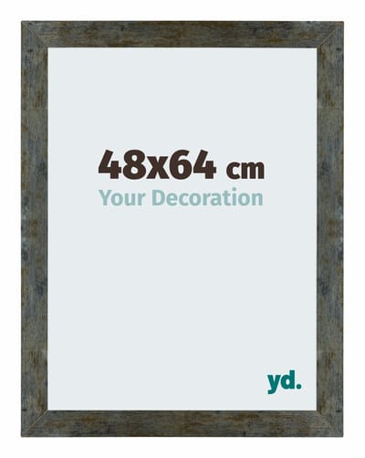 Your Decoration - Puzzellijst 48x64 cm - Blauw Goud Gemeleerd - Puzzellijst 500-1000 stukjes - MDF Fotolijst - Mura