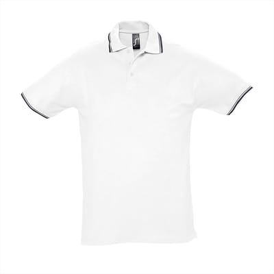 SOL'S Contrast-Polo Practice L585 - white/navy - L