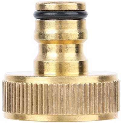 Dailygoods - Tuinslang Adapter - 1 inch Koppeling - Snelle Koppeling van Massief Messing - Geschikt voor tuinslangen - Duurzaam en stevig - Voor eenvo...