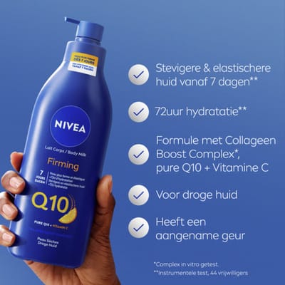 NIVEA Bodymilk met Pomp Q10 Verstevigend - 6 x 400 ml - Voordeelverpakking