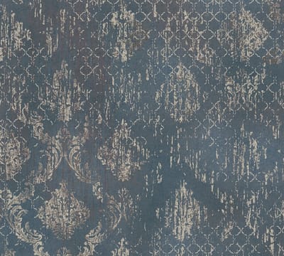 OOSTERS BEHANG | Ornamenten - blauw zilver - A.S. Création Metropolitan Stories Hot Spots