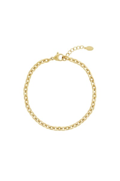Yehwang - Gouden Armband - Subtiel Goud Armbandje Met Schakels - Verstelbaar Sieraad - Cadeau - Cadeautip - Dames