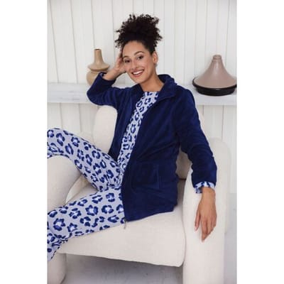 Rebelle - Leopard Lilac - Pyjama - Katoen Interlock - Paars - Maat 40