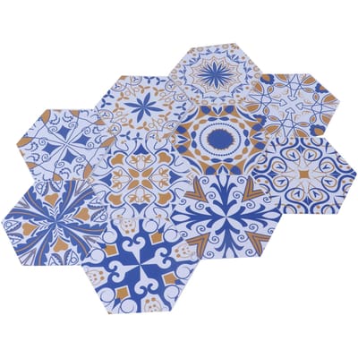 10 stuks Tegelsticker met bloemenpatroon Waterdicht Slijtvast Muurstickers voor Thuis Badkamer