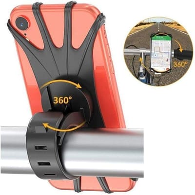 Support Téléphone Vélo - SNAKIOX - Universel - Rotation 360° - Installation rapide - Résistant aux chocs