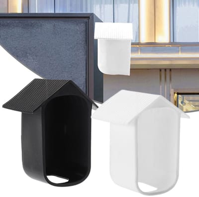 2 Stuks - Weerbestendige siliconen behuizing - Geschikt Voor eufyCam 2C - 2C Pro - silicone behuizing voor bewakingscamera - waterdichte - uv-bescherming - zacht - duurzaam - Home Security Camera systeem - Camera siliconen beschermhoes - Wit en zwart