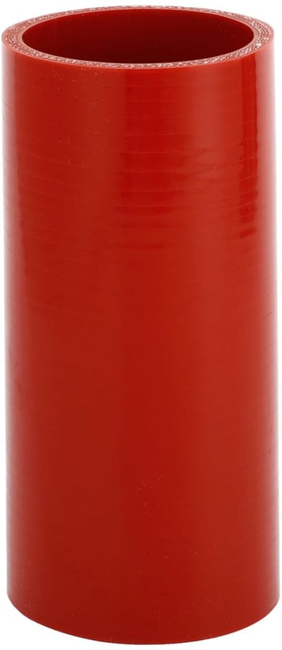 Dailygoods- Koelvloeistofslang - Rood - Siliconen - Binnendiameter 60 mm - Lengte 150 mm - Temperatuur tot 300 °C - Meerlaags geweven stof - Siliconenslang