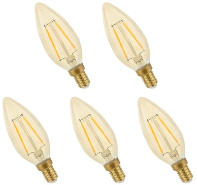 Spectrum LED Lamp E14 5W 230V - 490 Lumen - 2400K Warm wit - Gezellig licht - Energiezuinig - 5 stuks