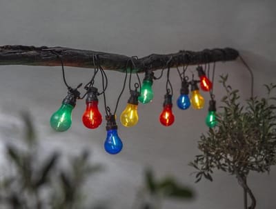 RTM Lighting Feestverlichting 405cm met 10 lampjes -Multicolor (RGB)
