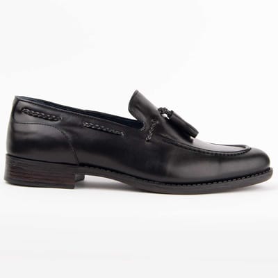 Purapiel Mocassin Moretto3 Zwart