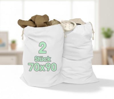 Maison Elara XXL Waszak Wit 70x90cm - Extra Grote Heavy Duty Waszak met Trekkoord