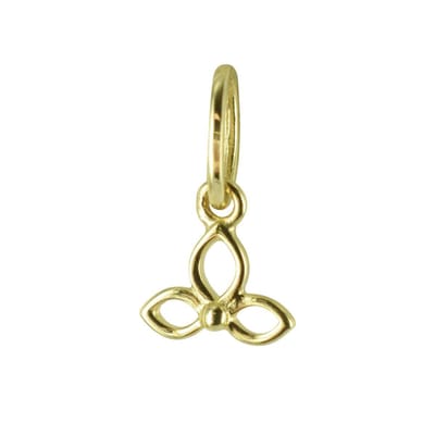New Bling 9NBSAM-G200264 Gouden Hangertje - Dames - Lotusbloem - 3,5 x 5 mm - 14 Karaat - Bedel - Goud