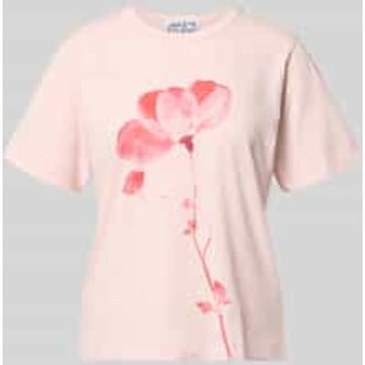 t-shirt met ronde hals en motiefprint