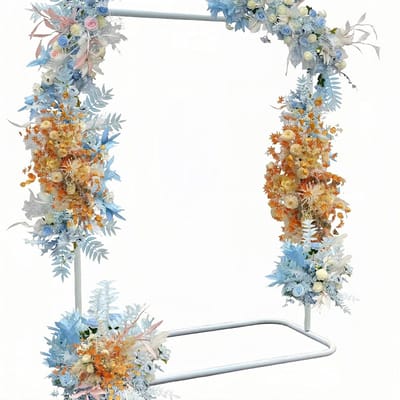 Metalen Tuinboog - Bruiloft Arch - Klimplanten Ondersteunen - Eenvoudig Roosterontwerp - 1 x 15 m - Wit
