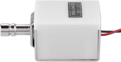 Elektrisch Grendelslot - Klein Slot - Kasten Beveiligen - Ultradun Metaal - 10x5x5 cm - Zilver