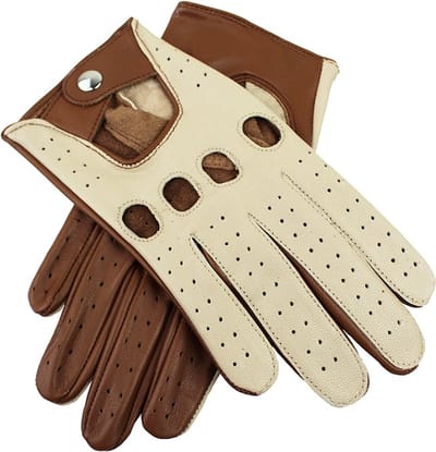 Driving gloves - Leren autohandschoenen - Modieuze accessoire - Heren en Dames - Echt Leder - Koffie kleur - maat XXL