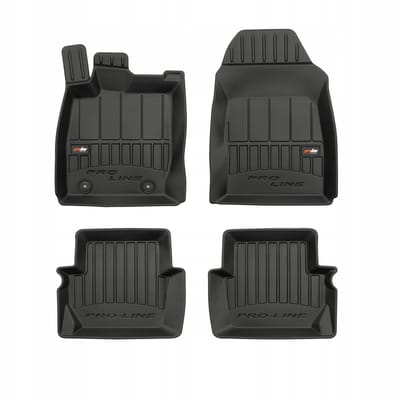Frogum ProLine - Mattenset & Kofferbakmat - Ford Fiesta MK8 Active (2017-2023) - Pasvorm - Zwart