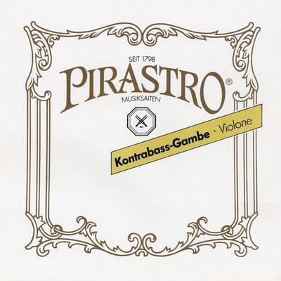 Pirastro P259420 violone/double bass gamba string C-4 (38 1/2), gut core, silver-plated