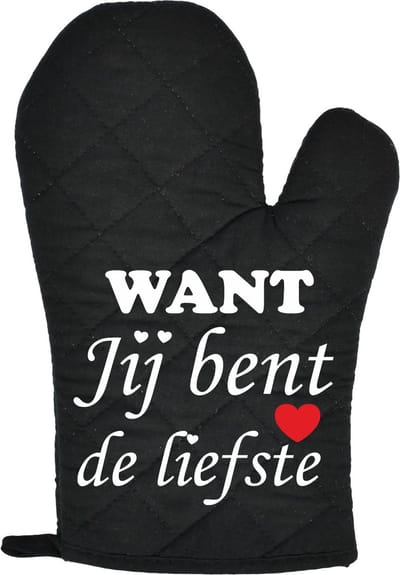 Want Want jij bent de liefste | Moederdag | Moederdag cadeautje | Zwart