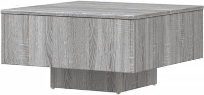 vidaXL Alternatieve salontafel, grijs Sonoma vierkant, 60x60x31,5 cm, bewerkt hout, ideaal voor woonkamer, veelzijdig modern design