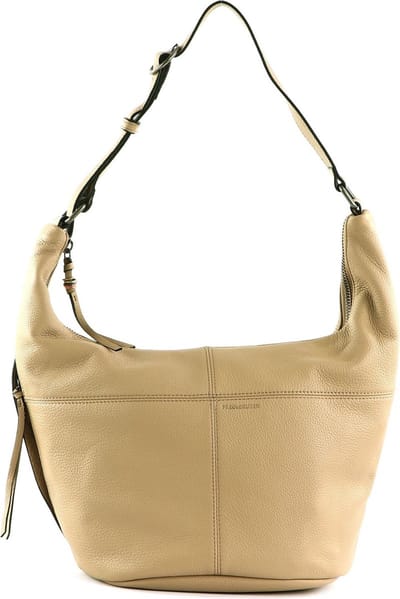 FREDsBRUDER Leren Schoudertas Pruvia Bucket Shoulderbag Sand Beige