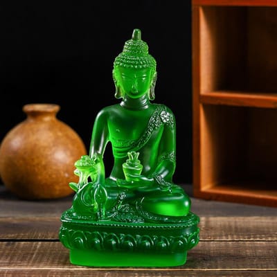 Hars Handwerk Huisdecoratie Boeddhabeeld Boeddhisme Sculptuur Thailand Boeddhabeeld Zen Decor Ornamenten Autodecoratie 8x5x13cm