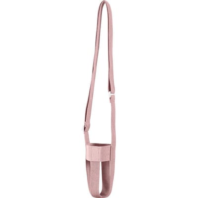 Sangle de bouteille de boisson portable d'extérieur, Housse pour tasse isolante, Sac bandoulière portable pour bouteille d'eau, Protection pour bocal rose