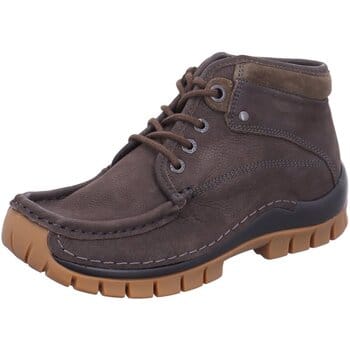 Wolky Hoge veterschoenen Cross asfalt nubuck