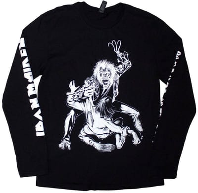 Iron Maiden - No Prayer Claw Isolated Longsleeve shirt - S - Zwart