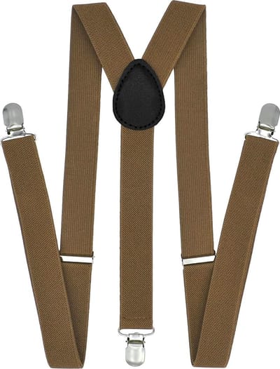 Fako Fashion - Heren Bretels - Dames Bretels - Effen - 100cm - Khaki
