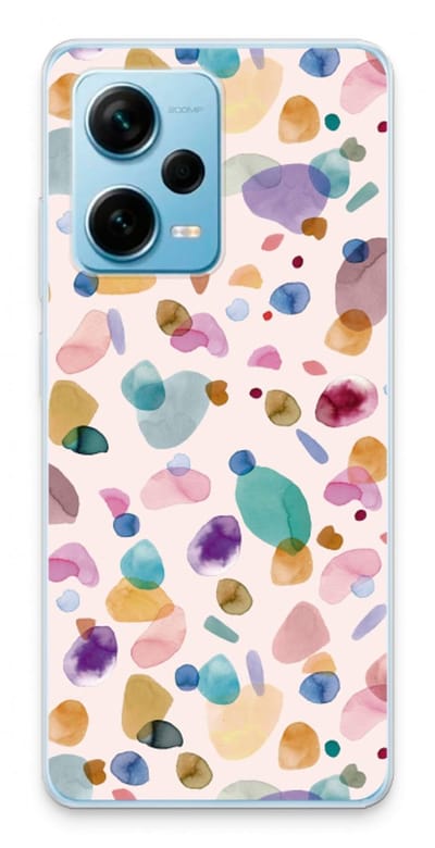 Case Company® - Hoesje geschikt voor Xiaomi Redmi Note 12 Pro Plus hoesje - Terrazzo Memphis - Soft Cover Telefoonhoesje - Bescherming aan alle Kanten en Schermrand
