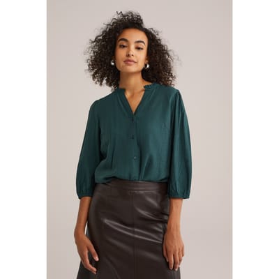 WE Fashion Blouse Dark Green Taglia: XS | Magliette intime Outlet | Donna | Verde
