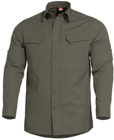 Pentagon Plato Tactic Overhemd Met Lange Mouwen Groen 5XL Man
