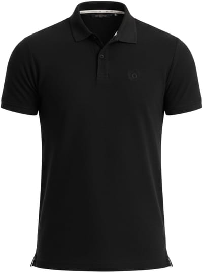 OMBRE Polo - Regular Fit - Katoen - Korte Mouw Zwart 3XL