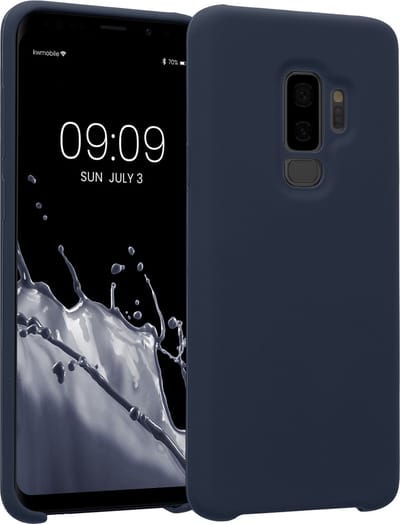 kwmobile telefoonhoesje geschikt voor Samsung Galaxy S9 Plus - Hoesje met siliconen coating - Smartphone case in bosbesblauw