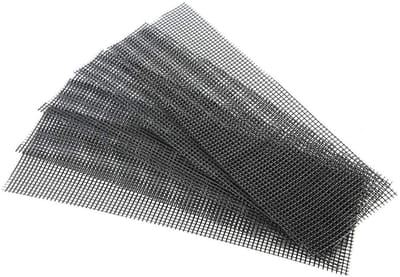 Dailygoods- Bloempotmat - 5 stuks - Kunststof - 30 x 10 cm - Drainage Gaas - Voorkomt Bodemverlies - Geschikt voor Bonsai - Potgrondmat