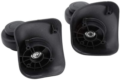 Allecto - Vervangwielen voor Koffers - Universele Swivel Wielen - Hoogwaardige Plastic - Zwart - Luggage Repair - Ideaal voor Reiskoffers - 2 Stuks