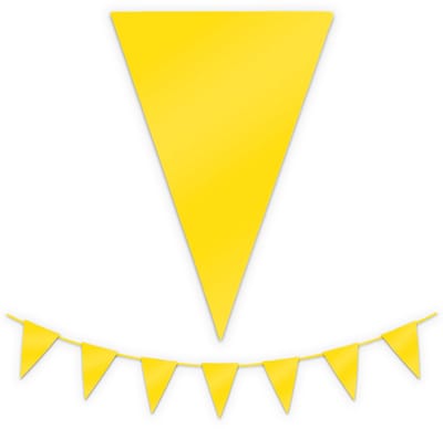 BTH - Slingers - Geel - Slingers Verjaardag - Vlaggenlijn - Verjaardag Versiering - Verjaardag - Vlaggetjes - Decoratie