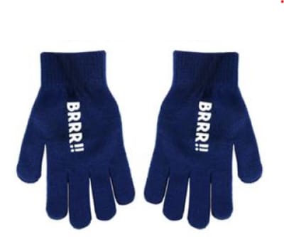 Handschoenen met een boodschap - One message - Blauw